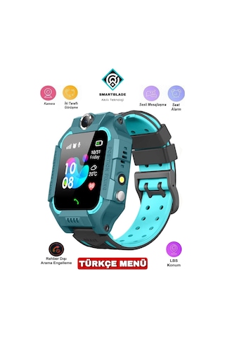 SmartBlade Akıllı Çocuk Saati Konum Takipli Sim Kart Girişli SmartBlade Akıllı Çocuk Saati Konum Takipli Sim Kart Girişli