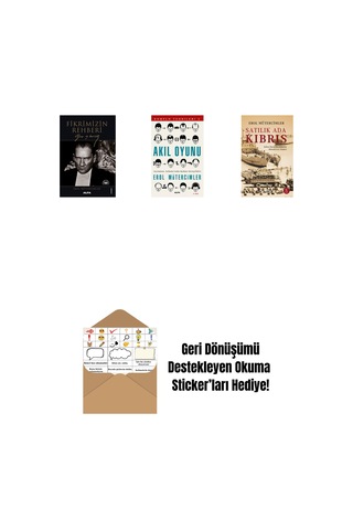 Fikrimizin Rehberi - Gazi Mustafa Kemal + Akıl Oyunu + Satılık Ada Kıbrıs + Okuma Sticker'ları
