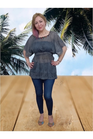 Plaj Elbisesi Pareo (555259836) Kırmızı