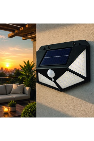 Solar Hareket Sensörlü 3 Modlu Led Duvar Aydınlatma Lambası