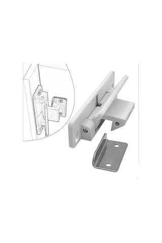 Beyaz Rv Dolap Mandalları, Dolap Kapı Mandalı, Mandal Çekmecesi, Mutfak İçin Tutucu Mandalı