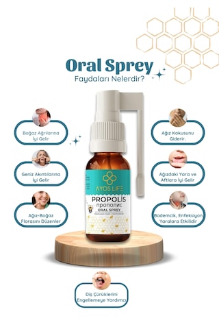 Ayoslife Propolisli Koruyucu Ağız Spreyi 20 ML