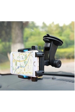 Araç İçi Cam Ve Torpido Vantuzlu Telefon Tutucu 5324 Siyah