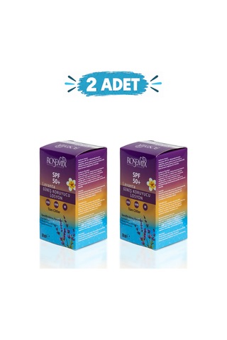 Rosemix - 97 - - Lavanta Yağlı Güneş Koruyucu Losyon +50 Spf - 2 Adetlik - Shophnrl - Set Ürün