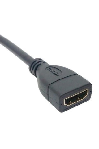 4666 Hdmi Dişi Erkek Uzatma 90 Derece Dirsek Kablosu 0.5 Metre 0.50 Cm