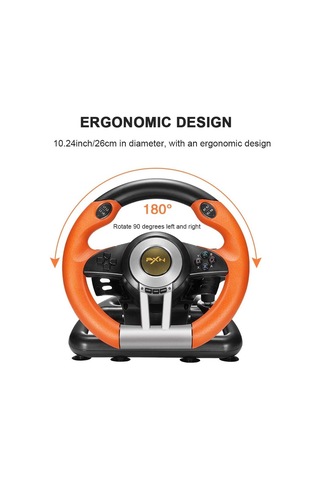 Pxn V3 Pro Ps3/ps4/pc/xbox One/xboxseries/nintendo Uyumlu Direksiyon Seti Turuncu