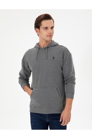 U.s. Polo Assn. Erkek Antrasit Melanj Sweatshirt 50298271-vr081 Antrasit Melanj