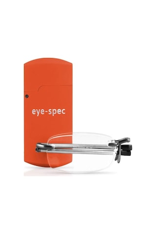 Eye Spec Katlanabilir Çerçevesiz Gözlük Ultra Hafif Ve Şık Tasarım +1.50 Aksesuar Setleri Kiremit 140 Mm