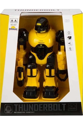 Mey İthalat Thunderbolt Sesli Ve Işıklı Robot 25 Cm