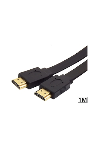 4997 Yassı Flat Slim Hdmi Kablo Uyumlu 4k Full Hd 4k 60hz 2.0 1m