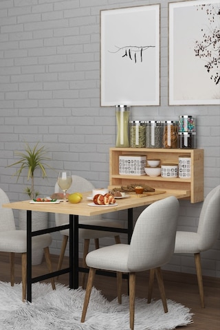 Dekorfim DF01106AC Duvara Monte Pratik Katlanır Kırma Mutfak ve Yemek Masası