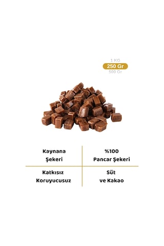 Kaynana Şekeri Sütlü Ve Kakaolu Akide Şekeri 250 Gr