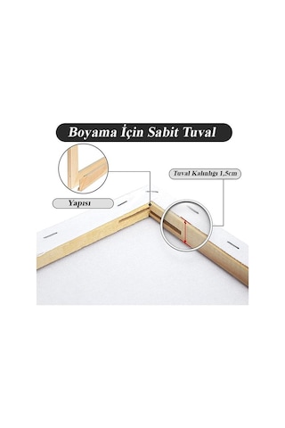 Brons Gerdirme Apartlı Arkadan Zımbalı Tuval 1 Adet 50 x 70 CM