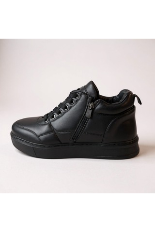 Dosa Shoes Erkek Deri Fermuarlı Bot 201000070-1 Siyah