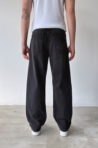 Flaw Basic Baggy Jean-29098 Siyah