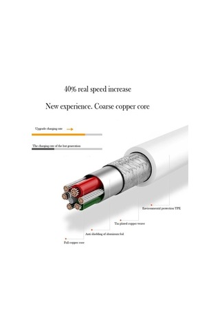 Sandwich İphone Uyumlu 7/8/x/6s İçin 8pın Altın Kaplama Usb Kablosu, Akıllı Çip İle Gerçek Zamanlı Akım Algılama, Hızlı Sabit