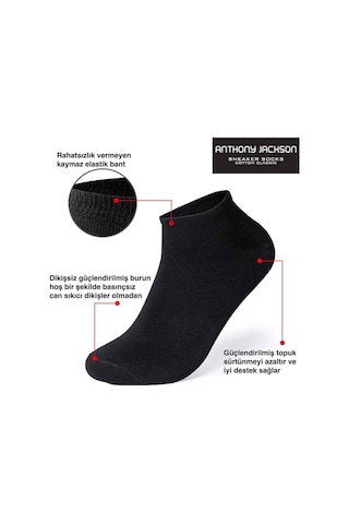 Unisex 10'lu Kutu Bambu Premium Dikişsiz Bay - Sneaker Çorap Çok Renkli