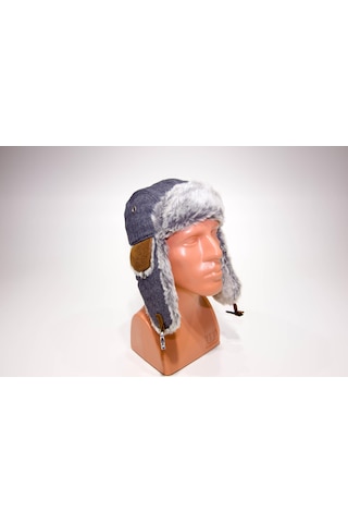 Yetişkin Kürklü Kayak Şapkası Gri  Cruising Yünlü  Wedze Meridyen Gri