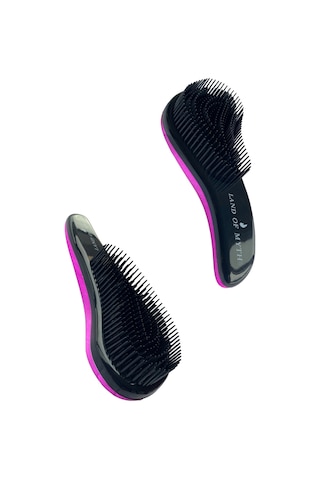 Land Of Myth Lom11015 Dolaşık Saç Açma Tarağı Rose Pink Black