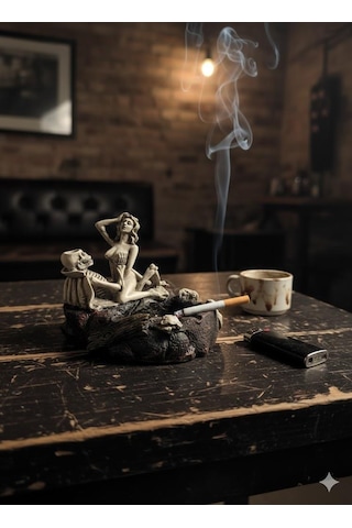 Gotik Dekoratif İakelet Küllük Biblo
