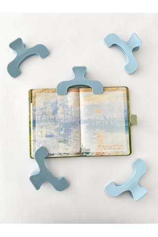 Açık Mavi Çok Fonksiyonlu Kitap Ve Defter Klipsi / Sayfa Tutucu / Journal Ve Scrapbook Yardımcısı / Bebe Mavisi