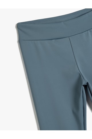 Koton Basic Tayt Beli Lastikli Mavi 5wkg40070ak Mavi