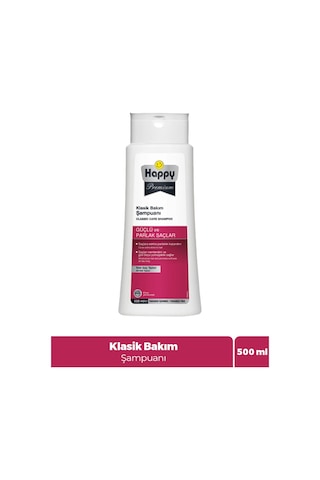 Happy Premium Güçlü Ve Parlak Saçlar Klasik Bakım Şampuanı 500 ML