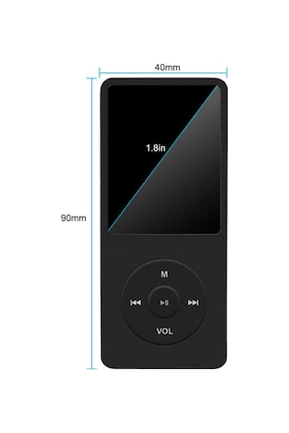 1049mp 8gb Hafıza Kartı li Ekranlı Mp3 Çalar Dahili Hoparlör Fm Radyo Bluetooth Müzik Çalar
