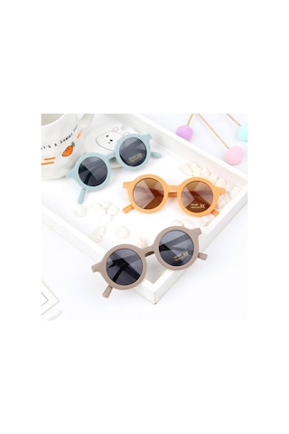 Trendooze Yuvarlak Yeni Ultraviyole Retro Renk Pembe Moda Kolaylık İçin Güneş Gözlük Gözlük Gözlüğü Düz Dayanıklı Çocuklar Çocuk Bebek Oe Pembe