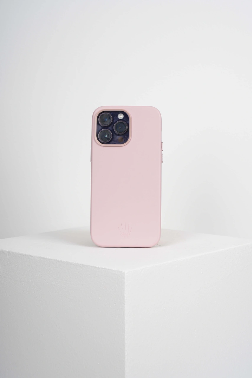 Xelium Apple Uyumlu iPhone 15 Pro Max Pembe Kılıf Magsafe Özellikli Deri Kılıf+kartlık Pembe