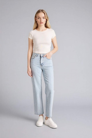 Defacto Comfort Straıght Yüksek Bel Bilek Boy Jean Yıkamalı Pantolon F2150ax26spnm39 Mavi-nm39
