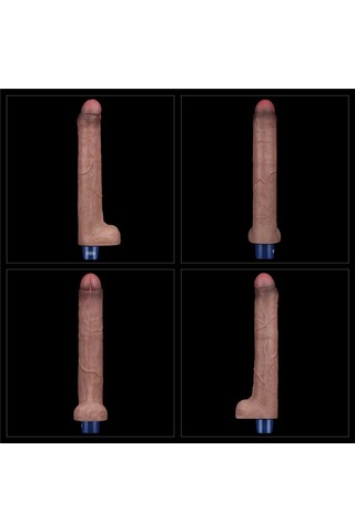 Morgece 26.5 Cm Usb Şarjlı Yeni Nesil Realistik Titreşimli Dildo Penis