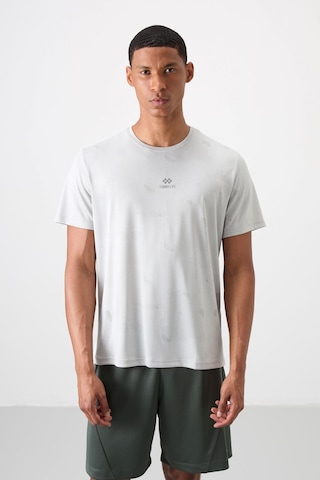 Tommy Life Taş Polyester Jakarlı İnce Esnek Standart Fit Erkek  T-shirt - 88397 001