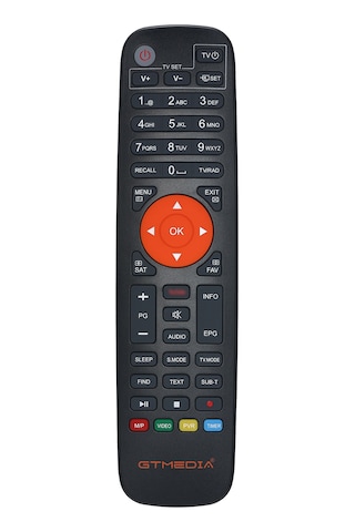 Shineyee Gtmedıa V7 Serisi V7s, V7 Plus, V7, V7 Combo, V7 Max İçin 433 Mhz Kablosuz Kumanda, Direk Kullanım, Tüm Fonksiyonları Destekler, Abs Malzeme, Siyah