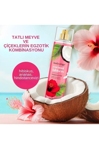Bodycology Coconut Hibiscus Fragrance Mist Hindistanceviz Ve Hibiskus Kokulu Kadın Vücut Spreyi