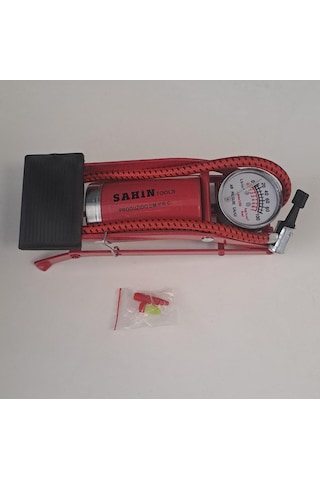Şahin Tools Bisiklet Pompası / Ayak Pompası Barometreli Basmalı Şht-082