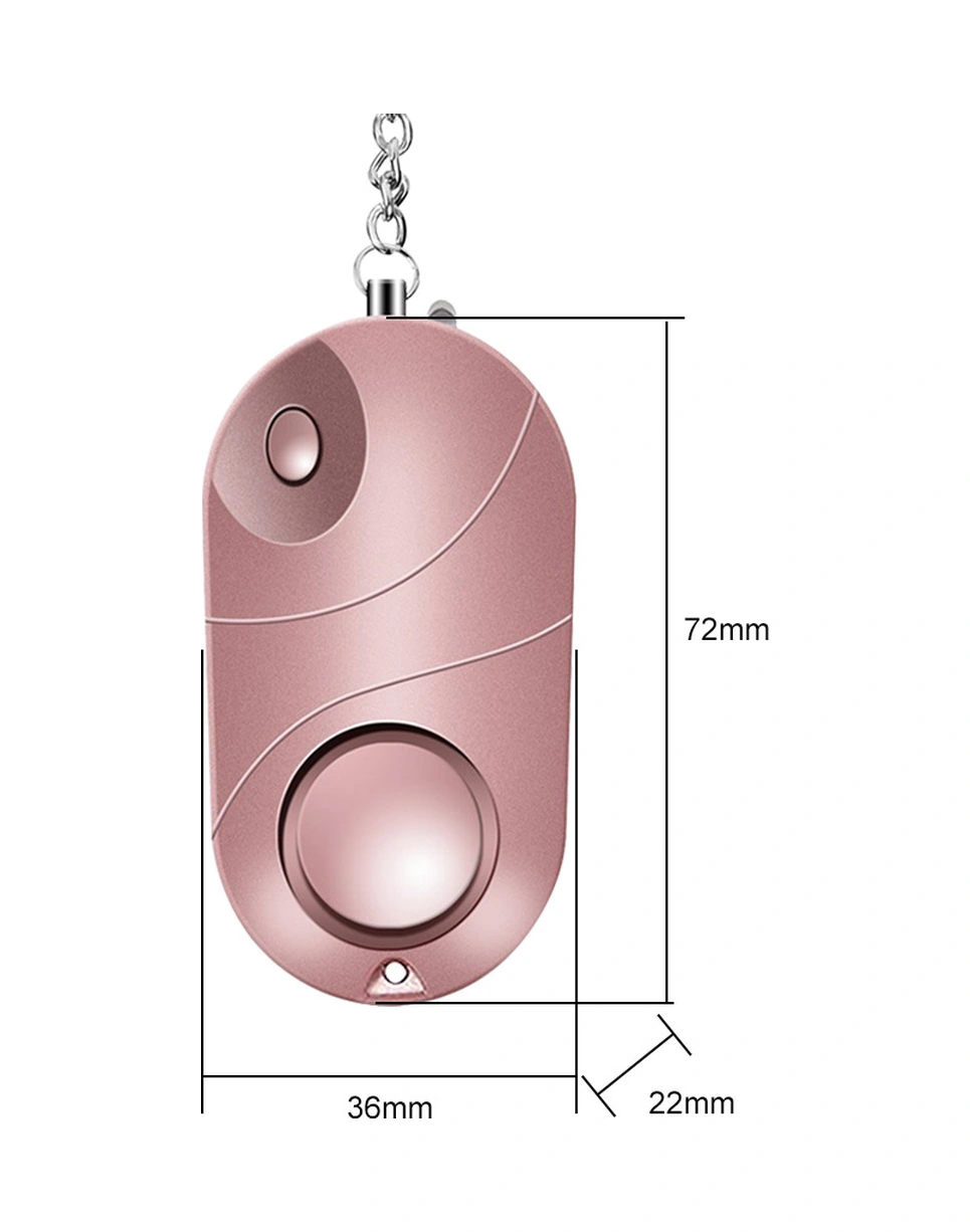 Hangfox Zq-017 Pembe Kişisel Acil Alarm - 120-130db Ses & Aydınlatma Fonksiyonu - Abs Malzeme - 3xlr44 Pil Dahil