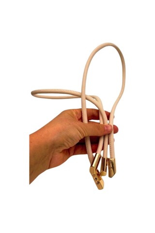 Çanta Aksesuar 60 Cm Krem Renk Trend Model Çift Çanta Sapı