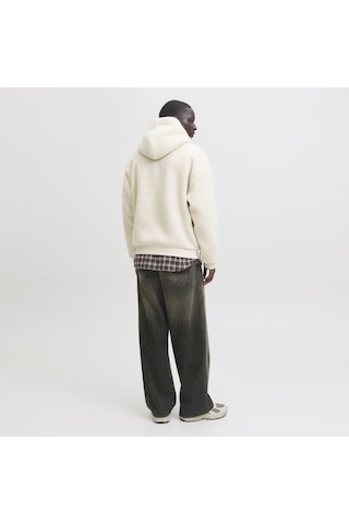 Jack & Jones Erkek Nakii Detayli Loose Fit Hoodie - Norrebro - 12293535 Çok Renkli