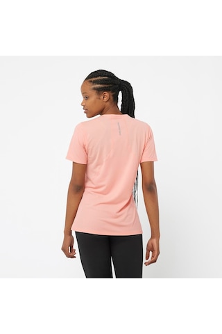 Salomon Sense Aero Kadın Koşu Tişört Peach Amber Lc2153400 Pembe
