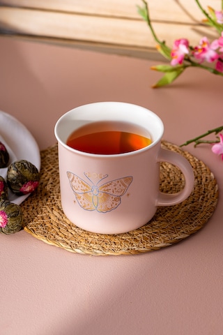 Emsan Butterfly Kupa 380 Ml Pembe