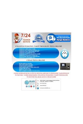Parmak İzi Personel Takip Sistemi Türkçe Program Kurulum  Dahil