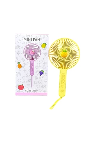 Avuç İçi Taşınabilir Şarjlı Vantilatör Mini El Fanı Ys-2289 Sarı