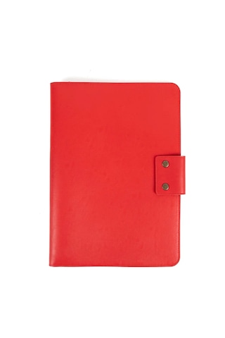 Apple Uyumlu MacBook Air Pro 13-14 Inç Organizer Evrak & Laptop & Tablet Çantası Kırmızı