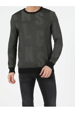 Colin's Slim Fit Bisiklet Yaka Erkek Haki Kazak CL1051569_Q1.V1_KHA