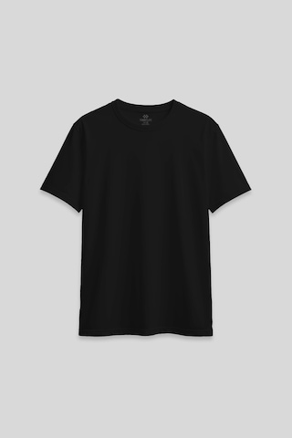 Siyah O Yaka Standart Fit Basic Kadın T-shirt - 97311 SIYAH