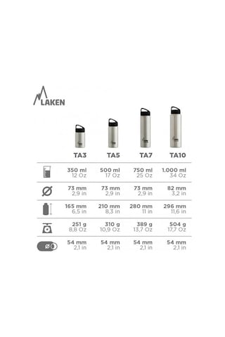 Laken Çelik Classic Termos 1000ml Khaki LKTA10K