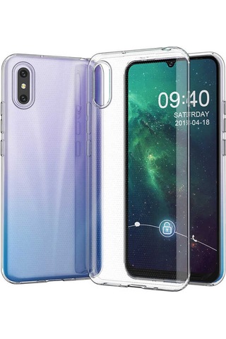 Xiaomi Redmi 9A Kılıf Zore Şeffaf Ince Ve Esnek Süper Silikon Renksiz