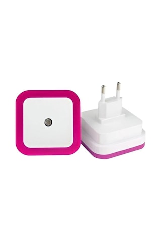 Cata Ct-9500 Priz Sistemli Fotoselli Ledli Sensörlü Gece Lambası Pembe Renk Pembe