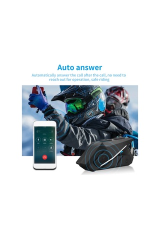 Reedark Motosiklet Kask Bluetooth Kulaklığı Bt5.0 - Sesli Arama, Fm Radyo, Su Geçirmez, Çift Telefon Bağlantısı, 10 Saat Kullanim Süresi